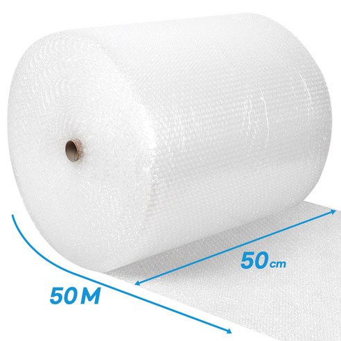 코멧 국내생산 뽁뽁이 에어캡 50cm x 50m, 반투명, 1개